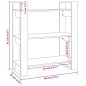 vidaXL Bücherregal/Raumteiler 80x35x91 cm Massivholz Kiefer vidaXL Bücherregal/Raumteiler 80x35x91 cm Massivholz Kiefer