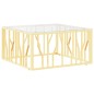 vidaXL Couchtisch Golden 80x80x40 cm Edelstahl und Glas vidaXL Couchtisch Golden 80x80x40 cm Edelstahl und Glas