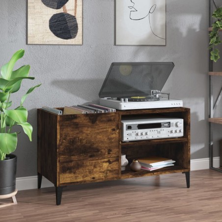 vidaXL Plattenschrank Räuchereiche 84,5x38x48 cm Holzwerkstoff