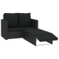 vidaXL 2-tlg. Garten-Lounge-Set mit Kissen Poly Rattan Schwarz vidaXL 2-tlg. Garten-Lounge-Set mit Kissen Poly Rattan Schwarz