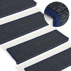 vidaXL Stufenmatten 15 Stk. 65x21x4 cm Grau und Blau