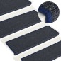 vidaXL Stufenmatten 15 Stk. 65x21x4 cm Grau und Blau vidaXL Stufenmatten 15 Stk. 65x21x4 cm Grau und Blau