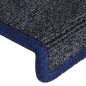 vidaXL Stufenmatten 15 Stk. 65x21x4 cm Grau und Blau vidaXL Stufenmatten 15 Stk. 65x21x4 cm Grau und Blau
