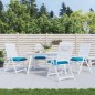 Stuhlkissen 4 Stk. Hellblau 40x40x7 cm Oxford-Gewebe Stuhlkissen 4 Stk. Hellblau 40x40x7 cm Oxford-Gewebe