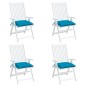 Stuhlkissen 4 Stk. Hellblau 40x40x7 cm Oxford-Gewebe Stuhlkissen 4 Stk. Hellblau 40x40x7 cm Oxford-Gewebe