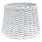 vidaXL Lampenschirm Weiß Ø40x26 cm Korbweide vidaXL Lampenschirm Weiß Ø40x26 cm Korbweide