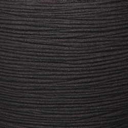 Capi Blumentopf Nature Rib Kugel 40 x 32 cm Schwarz KBLR270 
