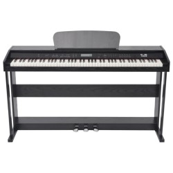vidaXL Digitalpiano mit 88 Tasten und Pedalen Schwarz Melaminplatte  