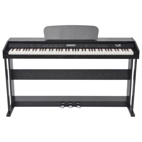 vidaXL Digitalpiano mit 88 Tasten und Pedalen Schwarz Melaminplatte  