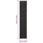 vidaXL Teppich Natur Sisal 66x350 cm Schwarz vidaXL Teppich Natur Sisal 66x350 cm Schwarz