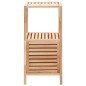 vidaXL Badezimmerschrank Nussbaumholz Massiv 39,5 x 35,5 x 86 cm