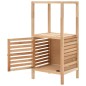 vidaXL Badezimmerschrank Nussbaumholz Massiv 39,5 x 35,5 x 86 cm