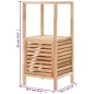 vidaXL Badezimmerschrank Nussbaumholz Massiv 39,5 x 35,5 x 86 cm