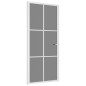 vidaXL Innentür 93x201,5 cm Weiß ESG-Glas und Aluminium vidaXL Innentür 93x201,5 cm Weiß ESG-Glas und Aluminium