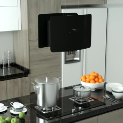 vidaXL Hängende Inselhaube Touch-Sensor LCD Gehärtetes Glas 