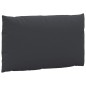 Palettenkissen 3-tlg. Schwarz Oxford-Gewebe Palettenkissen 3-tlg. Schwarz Oxford-Gewebe