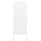 vidaXL Lagerschrank Weiß 80x35x101,5 cm Stahl vidaXL Lagerschrank Weiß 80x35x101,5 cm Stahl