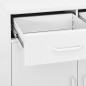 vidaXL Lagerschrank Weiß 80x35x101,5 cm Stahl vidaXL Lagerschrank Weiß 80x35x101,5 cm Stahl