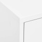 vidaXL Lagerschrank Weiß 80x35x101,5 cm Stahl vidaXL Lagerschrank Weiß 80x35x101,5 cm Stahl