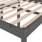 vidaXL Massivholzbett Grau Kiefer 135x190 cm vidaXL Massivholzbett Grau Kiefer 135x190 cm