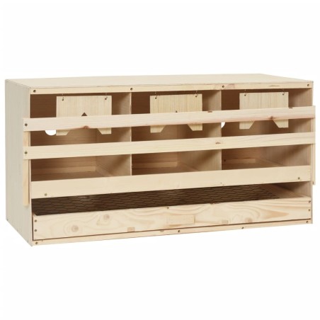vidaXL 3er Legenest 72x33x38 cm Massivholz Kiefer