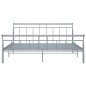 vidaXL Bettgestell Grau Metall 180x200 cm vidaXL Bettgestell Grau Metall 180x200 cm