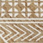 vidaXL Teppich Handgefertigt Jute mit weißem Aufdruck 90 cm vidaXL Teppich Handgefertigt Jute mit weißem Aufdruck 90 cm