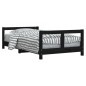 vidaXL Kinderbett Schwarz 80x160 cm Massivholz Kiefer vidaXL Kinderbett Schwarz 80x160 cm Massivholz Kiefer