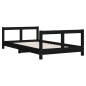 vidaXL Kinderbett Schwarz 80x160 cm Massivholz Kiefer vidaXL Kinderbett Schwarz 80x160 cm Massivholz Kiefer
