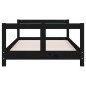 vidaXL Kinderbett Schwarz 80x160 cm Massivholz Kiefer vidaXL Kinderbett Schwarz 80x160 cm Massivholz Kiefer