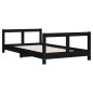 vidaXL Kinderbett Schwarz 80x160 cm Massivholz Kiefer vidaXL Kinderbett Schwarz 80x160 cm Massivholz Kiefer