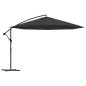 vidaXL Ampelschirm mit Alu-Mast 350 cm Schwarz vidaXL Ampelschirm mit Alu-Mast 350 cm Schwarz