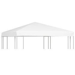 vidaXL Pavillondach 270 g/m² 3x3 m Weiß 