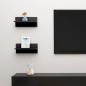 vidaXL Wandregale 2 Stk. Schwarz 40x11,5x18 cm Holzwerkstoff vidaXL Wandregale 2 Stk. Schwarz 40x11,5x18 cm Holzwerkstoff