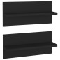 vidaXL Wandregale 2 Stk. Schwarz 40x11,5x18 cm Holzwerkstoff vidaXL Wandregale 2 Stk. Schwarz 40x11,5x18 cm Holzwerkstoff