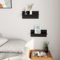 vidaXL Wandregale 2 Stk. Schwarz 40x11,5x18 cm Holzwerkstoff vidaXL Wandregale 2 Stk. Schwarz 40x11,5x18 cm Holzwerkstoff