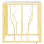 vidaXL Couchtisch Golden 50x50x50 cm Edelstahl und Glas vidaXL Couchtisch Golden 50x50x50 cm Edelstahl und Glas