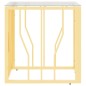 vidaXL Couchtisch Golden 50x50x50 cm Edelstahl und Glas vidaXL Couchtisch Golden 50x50x50 cm Edelstahl und Glas
