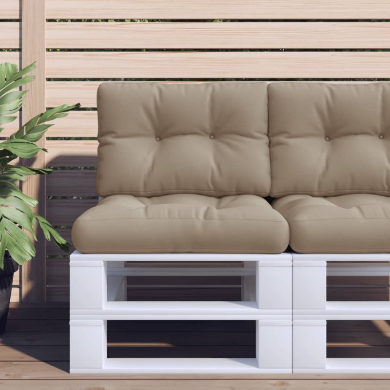 Palettenkissen Taupe 60x40x12 cm Stoff Palettenkissen Taupe 60x40x12 cm Stoff