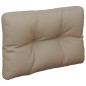 Palettenkissen Taupe 60x40x12 cm Stoff Palettenkissen Taupe 60x40x12 cm Stoff