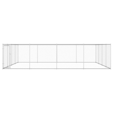 vidaXL Outdoor-Hundezwinger Verzinkter Stahl 760x760x185 cm