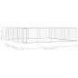 vidaXL Outdoor-Hundezwinger Verzinkter Stahl 760x760x185 cm vidaXL Outdoor-Hundezwinger Verzinkter Stahl 760x760x185 cm