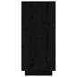vidaXL Sideboard Schwarz 60x34x75 cm Massivholz Kiefer vidaXL Sideboard Schwarz 60x34x75 cm Massivholz Kiefer