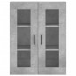 Wandschränke 2 Stk. Betongrau Holzwerkstoff Wandschränke 2 Stk. Betongrau Holzwerkstoff