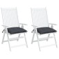 Stuhlkissen 2 Stk. Anthrazit 50x50x7 cm Oxford-Gewebe Stuhlkissen 2 Stk. Anthrazit 50x50x7 cm Oxford-Gewebe