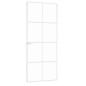 vidaXL Innentür Weiß 83x201,5 cm Hartglas & Aluminium Schlank vidaXL Innentür Weiß 83x201,5 cm Hartglas & Aluminium Schlank
