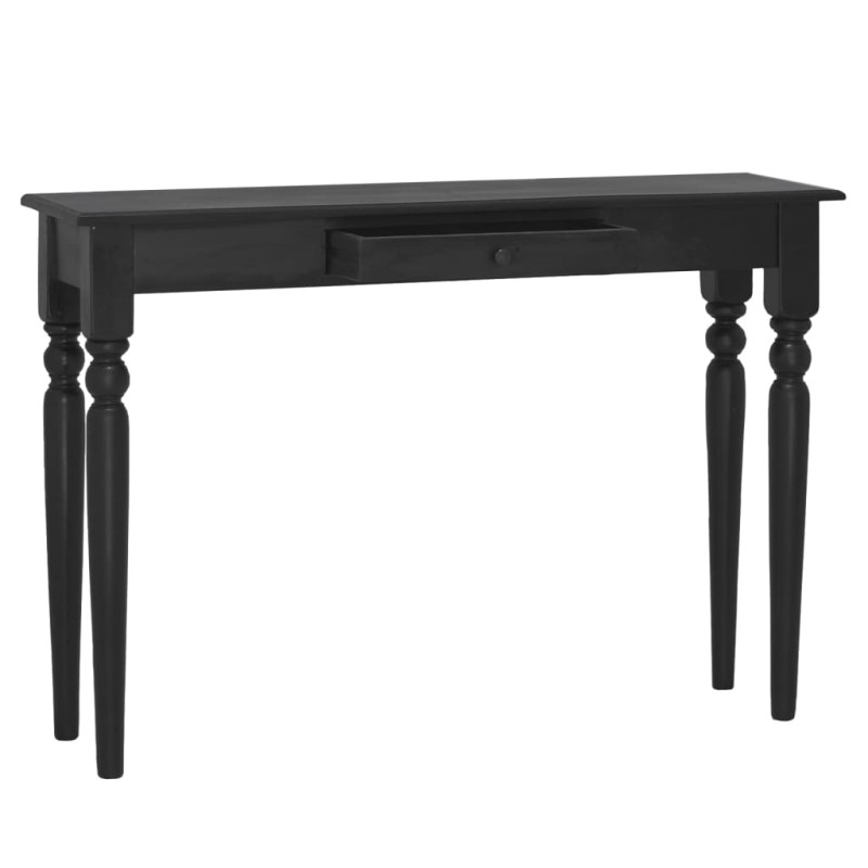 vidaXL Konsolentisch Hellschwarz 110x30x75 cm Massivholz Mahagoni vidaXL Konsolentisch Hellschwarz 110x30x75 cm Massivholz Mahagoni