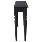 vidaXL Konsolentisch Hellschwarz 110x30x75 cm Massivholz Mahagoni vidaXL Konsolentisch Hellschwarz 110x30x75 cm Massivholz Mahagoni