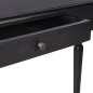vidaXL Konsolentisch Hellschwarz 110x30x75 cm Massivholz Mahagoni vidaXL Konsolentisch Hellschwarz 110x30x75 cm Massivholz Mahagoni