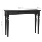 vidaXL Konsolentisch Hellschwarz 110x30x75 cm Massivholz Mahagoni vidaXL Konsolentisch Hellschwarz 110x30x75 cm Massivholz Mahagoni